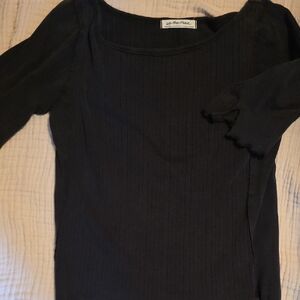 We The Free Black Blouse